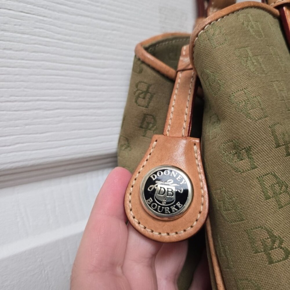 Dooney & Bourke Signature Green Bag - Picture 11 of 16